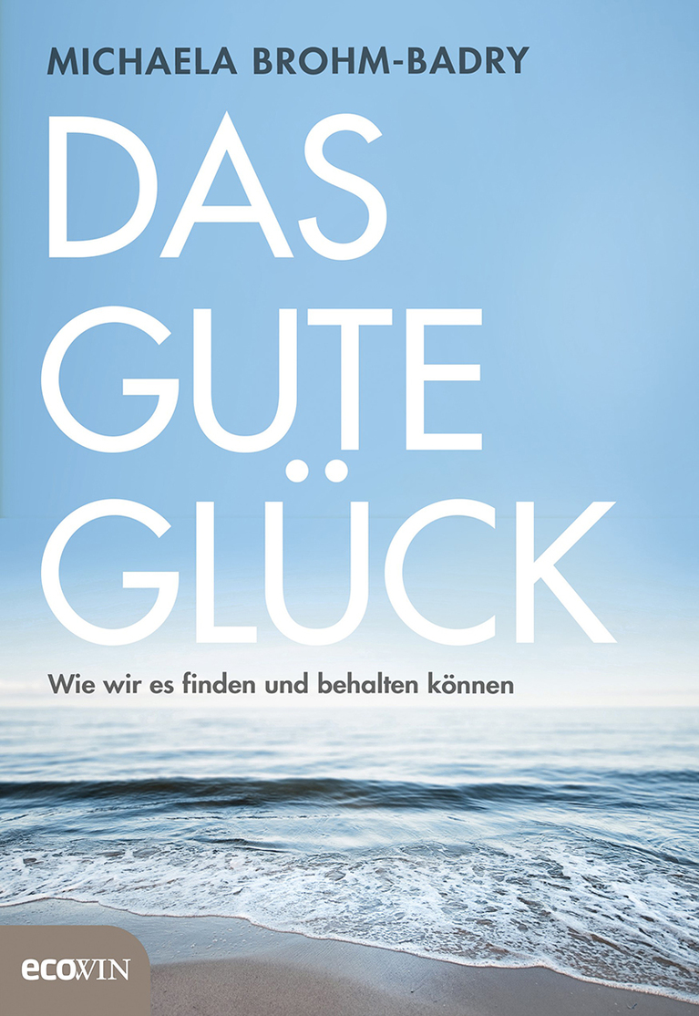 Buchcover mit Foto des Meeres und eines weiten, hellblauen Himmels, typografische Gestaltung des Titels mit großen, weißen, schmalen, serifenlosen Buchstaben