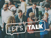 Eventbesucher, Logo LET'S TALK