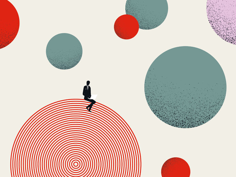 Abstrakte Grafik zum Thema Konzentration Abstrakte Grafik zum Thema Konzentration