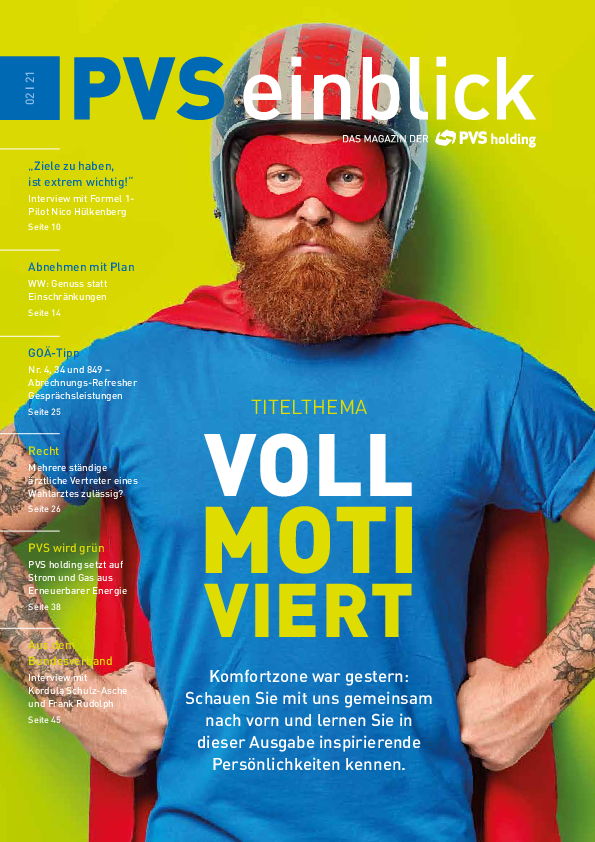 PVS Einblick Ausgabe: 02/2021 PVS Einblick Ausgabe: 02/2021